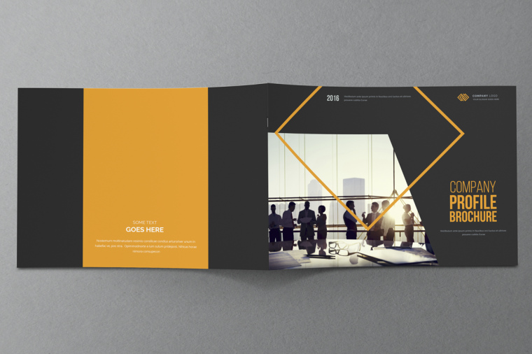 黃色線框風(fēng)格年報宣傳冊設(shè)計-上海畫冊設(shè)計公司