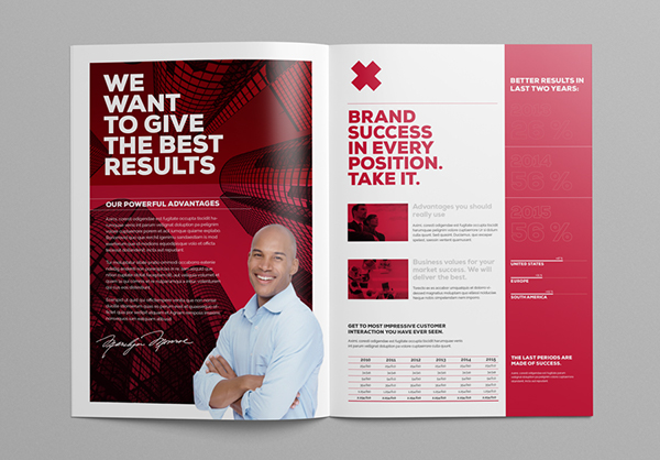 精英設計公司 Bifold 2色企業(yè)宣傳手冊設計模板-上海畫冊設計公司