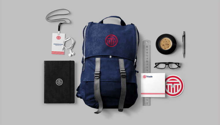 Tríade 工業(yè)品檢測企業(yè)logo設(shè)計品牌VI形象設(shè)計-上海品牌設(shè)計公司