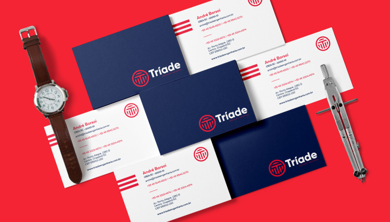 Tríade 工業(yè)品檢測企業(yè)logo設(shè)計品牌VI形象設(shè)計-上海品牌設(shè)計公司