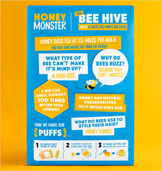 Honey Monster 蜜蜂怪物圖形早餐麥片新包裝設(shè)計品牌設(shè)計 Honey Monster 蜜蜂怪物圖形早餐麥片新包裝設(shè)計品牌設(shè)計