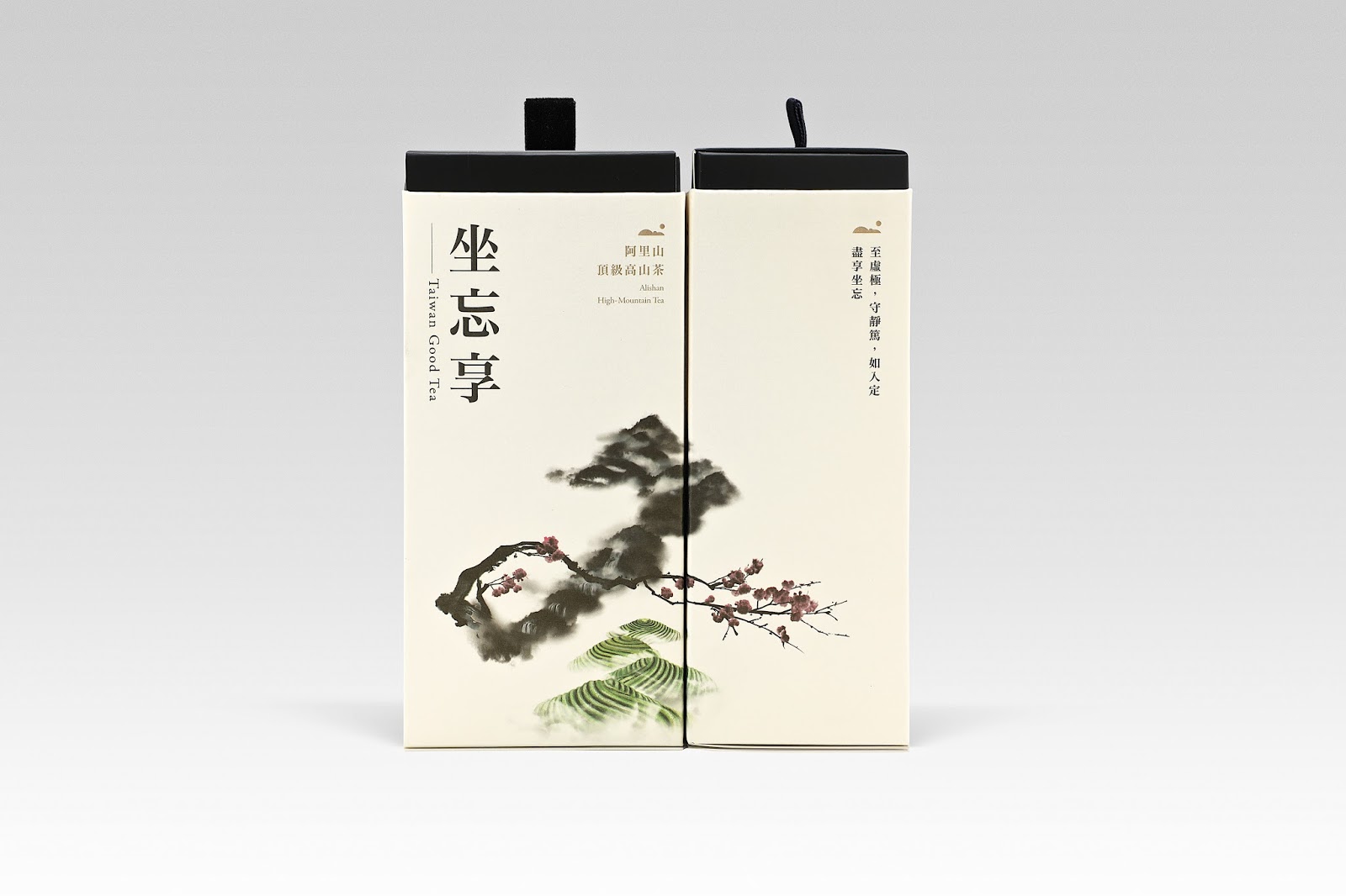 水墨山水風(fēng)格暮光阿里山高山茶茶葉禮盒包裝設(shè)計(jì)-上海包裝設(shè)計(jì)公司分享