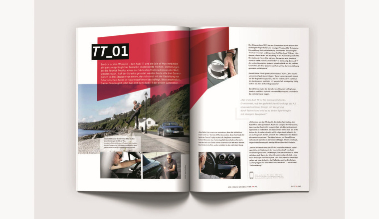 奧迪汽車(chē)“我們創(chuàng)造明天”年度報(bào)告畫(huà)冊(cè)設(shè)計(jì)-上海宣傳冊(cè)設(shè)計(jì)公司分享