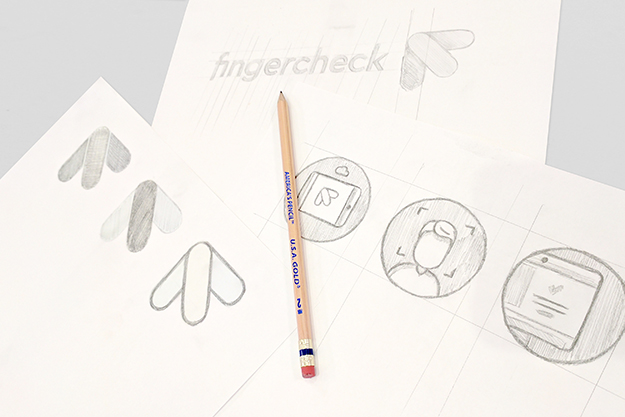 人力資源平臺 Fingerchec -logo設計草圖-上海logo設計公司-