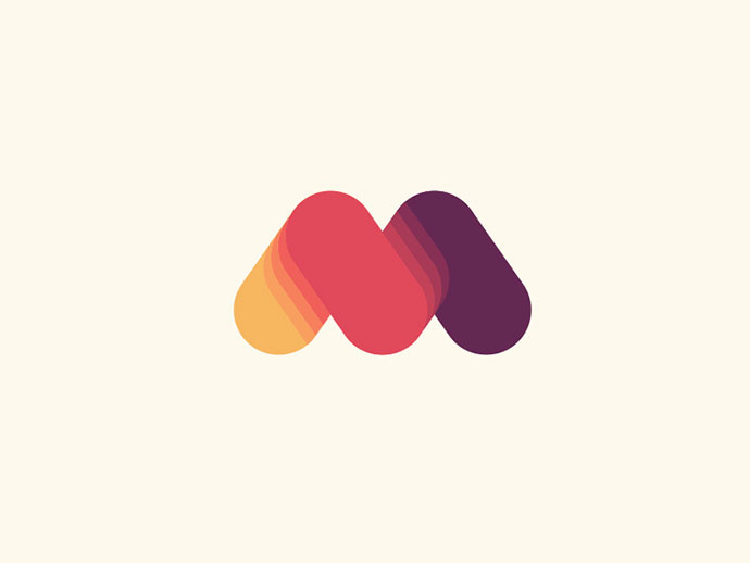 上海logo設(shè)計(jì)公司分享：40個創(chuàng)意純英文字母文字logo設(shè)計(jì)-M字母logo