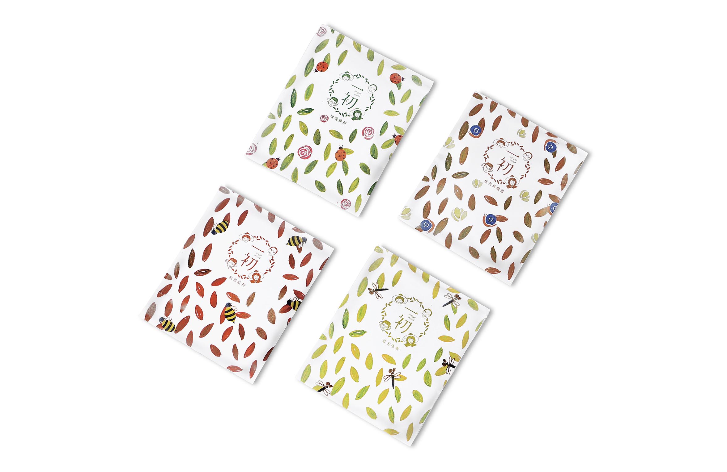 涂鴉插畫風格臺灣一初品牌有機茶葉包裝設計-上海包裝設計公司分享 涂鴉插畫風格臺灣一初品牌有機茶葉包裝設計-上海包裝設計公司分享