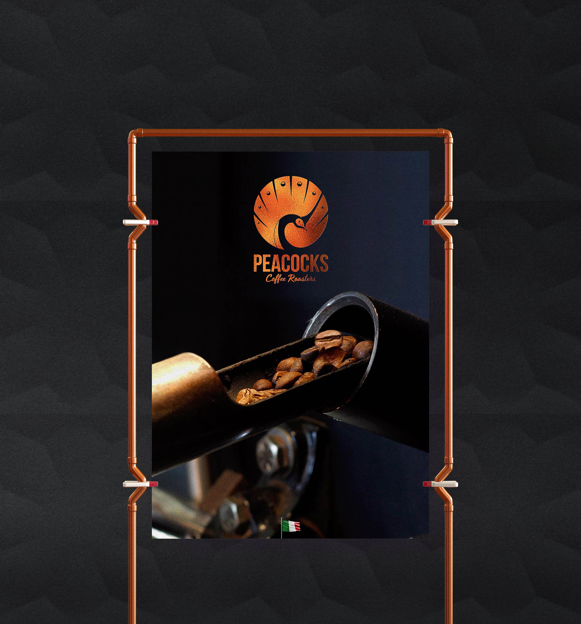 意大利孔雀咖啡烘焙品牌極簡(jiǎn)主義平面幾何孔雀LOGO設(shè)計(jì)-上海品牌logo設(shè)計(jì)公司 意大利孔雀咖啡烘焙品牌極簡(jiǎn)主義平面幾何孔雀LOGO設(shè)計(jì)-上海品牌logo設(shè)計(jì)公司