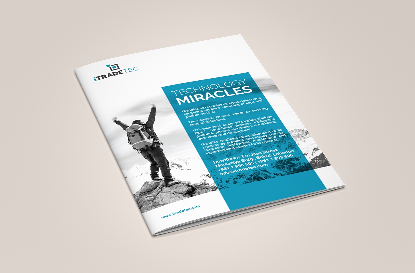 塞浦路斯自貿(mào)科技公司藍色簡約風(fēng)格宣傳冊-上海宣傳畫冊設(shè)計公司