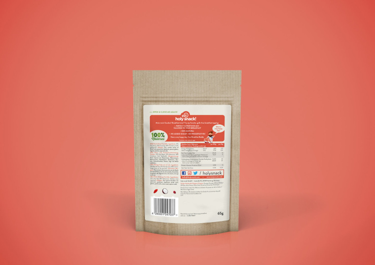 提升身體活力的holy 休閑零食小吃包裝設(shè)計人物插畫設(shè)計-上海品牌策劃包裝設(shè)計公司