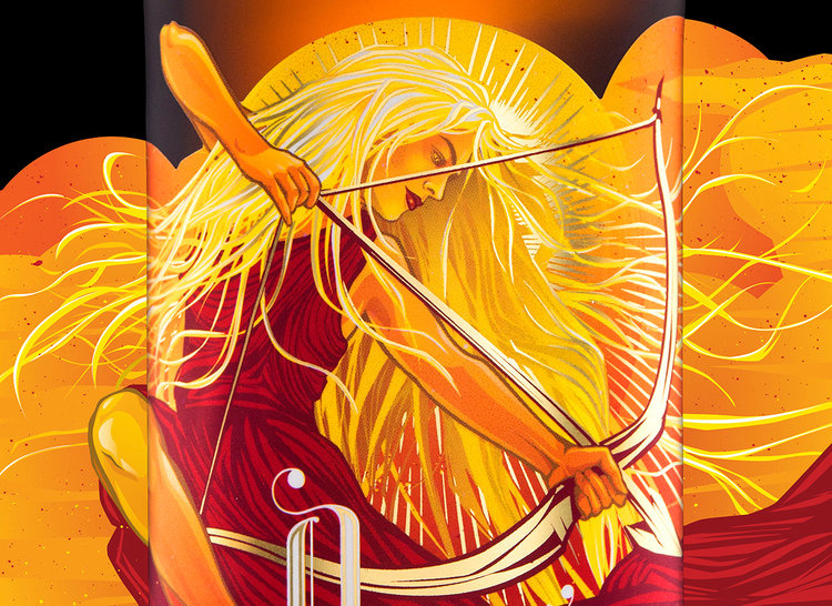 Driftwood啤酒包裝設(shè)計(jì)太陽女神插畫設(shè)計(jì)-上海包裝設(shè)計(jì)公司