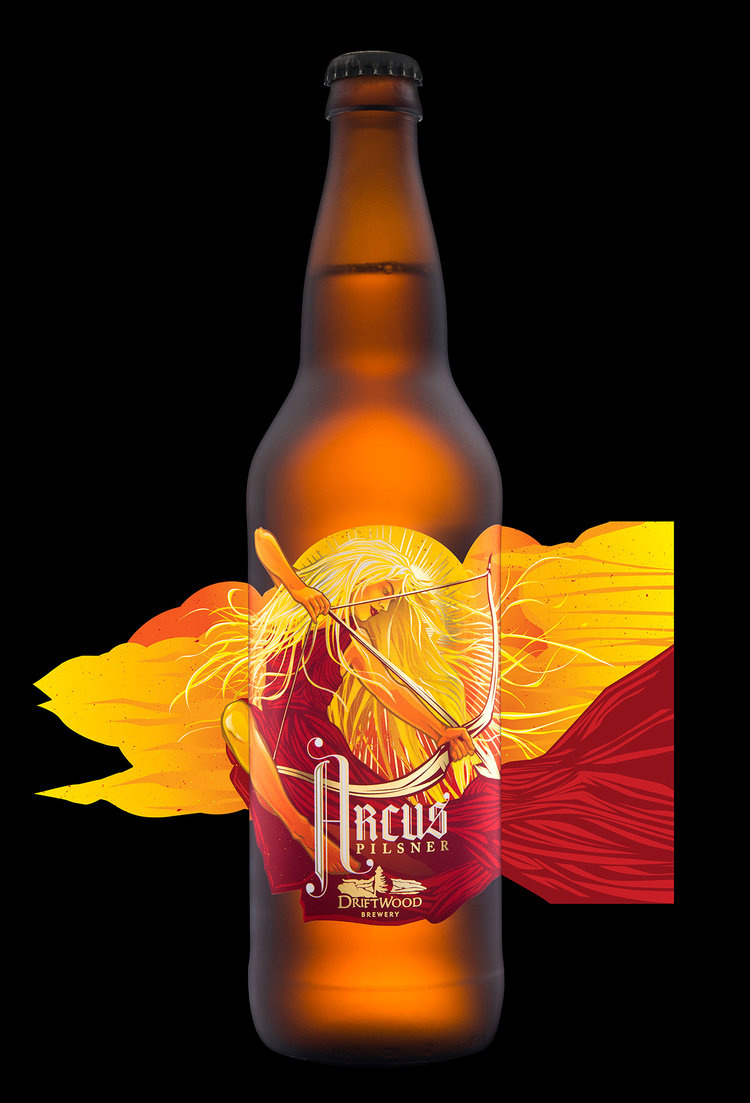 Driftwood啤酒包裝設(shè)計(jì)太陽女神插畫設(shè)計(jì)-上海包裝設(shè)計(jì)公司