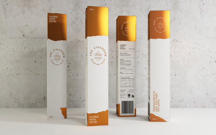 The Changer 葡萄酒糖漿閃亮金色包裝設(shè)計(jì)-上海包裝設(shè)計(jì)公司