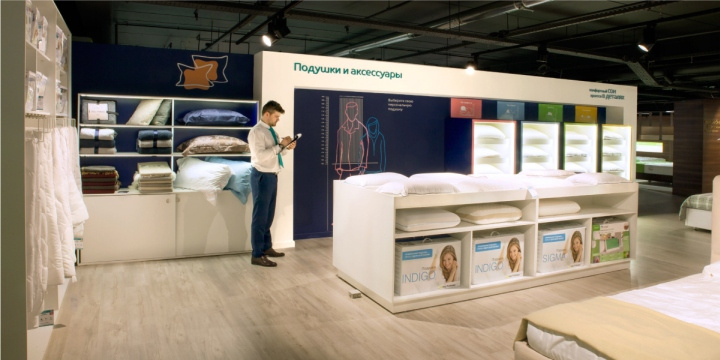 俄羅斯Askona 健康睡眠用品床墊和臥室家具品牌專賣店設(shè)計(jì)-上海品牌設(shè)計(jì)公司