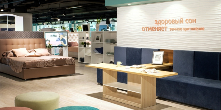 俄羅斯Askona 健康睡眠用品床墊和臥室家具品牌專賣店設(shè)計(jì)-上海品牌設(shè)計(jì)公司