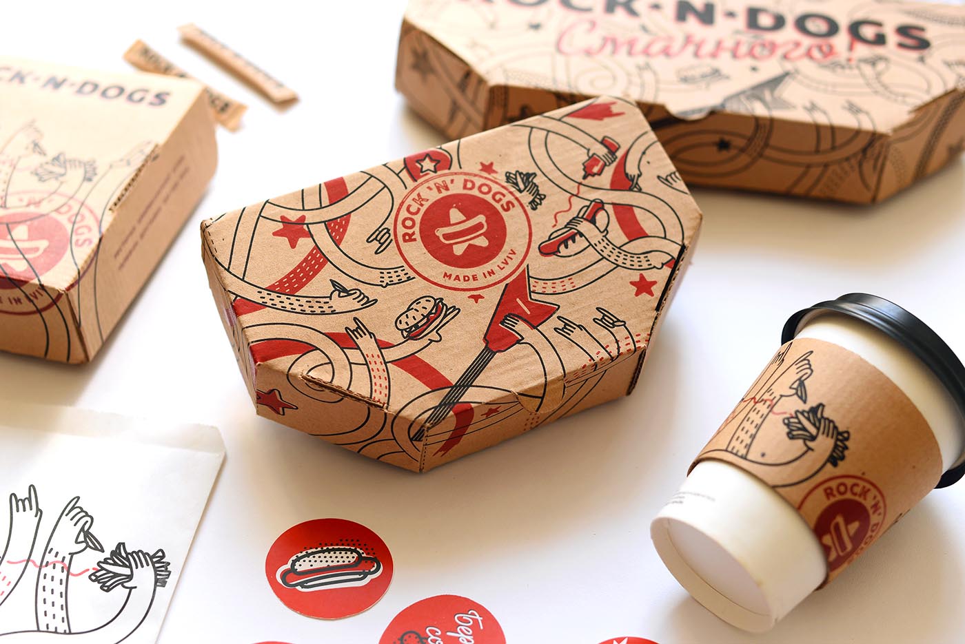 上海品牌包裝設(shè)計(jì)公司欣賞:ROCK ''''N DOG外賣快餐盒手繪插畫包裝設(shè)計(jì) 上海品牌包裝設(shè)計(jì)公司欣賞:ROCK ''''N DOG外賣快餐盒手繪插畫包裝設(shè)計(jì)