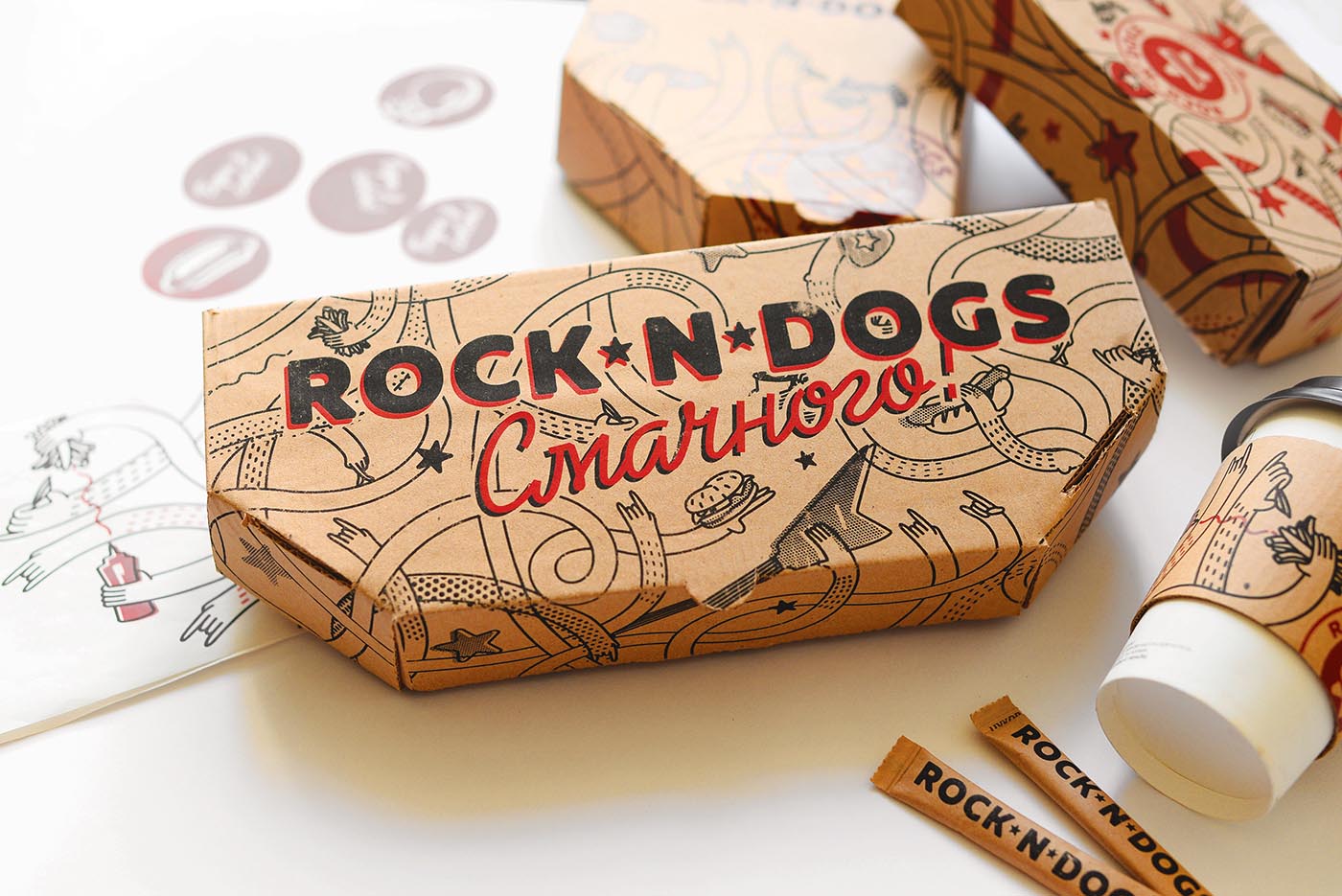 上海品牌包裝設(shè)計(jì)公司欣賞:ROCK ''''N DOG外賣快餐盒手繪插畫包裝設(shè)計(jì) 上海品牌包裝設(shè)計(jì)公司欣賞:ROCK ''''N DOG外賣快餐盒手繪插畫包裝設(shè)計(jì)
