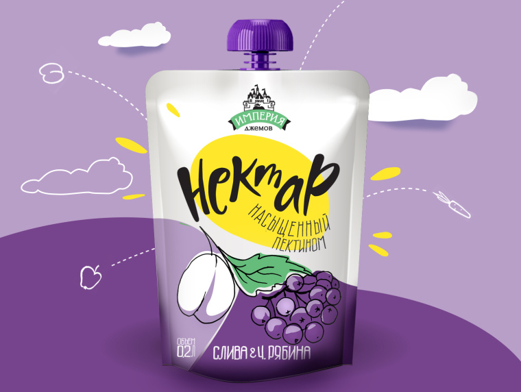 上包裝設(shè)計(jì)公司分享：果醬和花蜜飲料吸嘴袋包裝設(shè)計(jì)