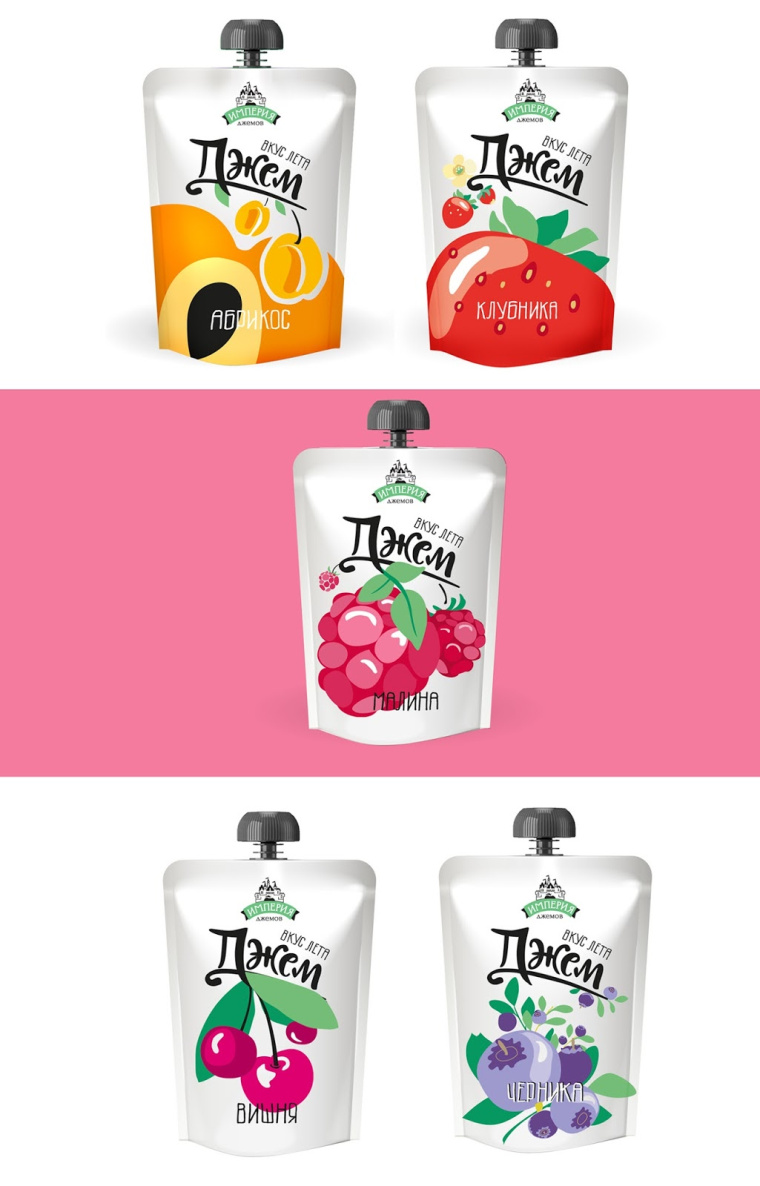 上包裝設(shè)計(jì)公司分享：果醬和花蜜飲料吸嘴袋包裝設(shè)計(jì)