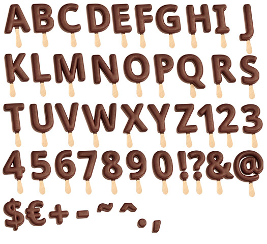 巧克力牛奶創(chuàng)意英文字體設計-上海品牌設計公司