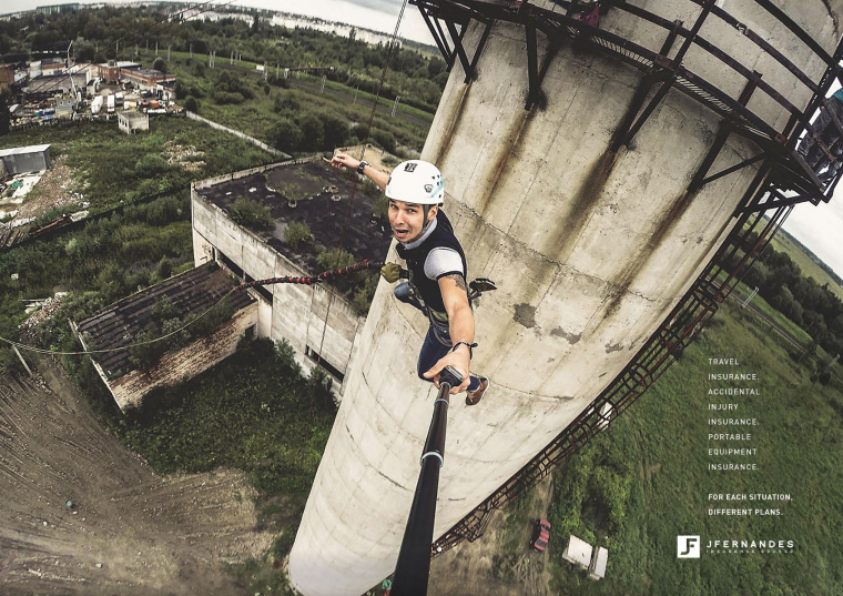 JFernades保險經(jīng)紀平面廣告創(chuàng)意設計欣賞“健康保險-便攜設備險”篇-上海廣告策劃設計公司