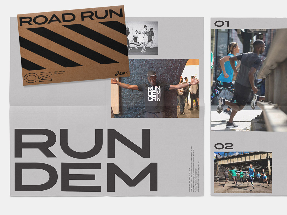 ASICS知名運動鞋品牌新視覺形象識別設(shè)計-雜志設(shè)計-上海品牌設(shè)計公司