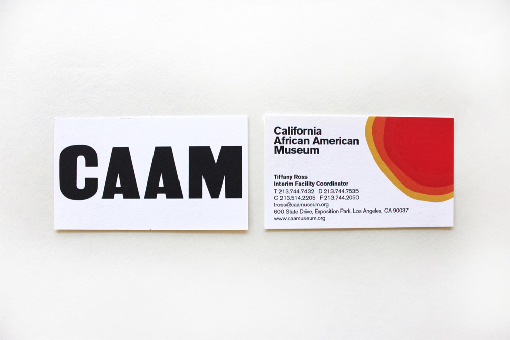 加州非裔美國人博物館品牌lVI視覺形象識別設(shè)計-名片設(shè)計-上海品牌設(shè)計公司