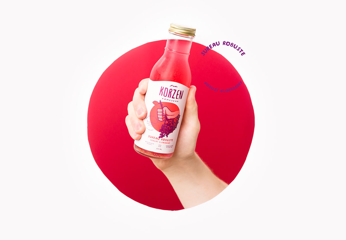 Korzen 健康果汁包裝設(shè)計插畫設(shè)計欣賞-上海包裝設(shè)計公司