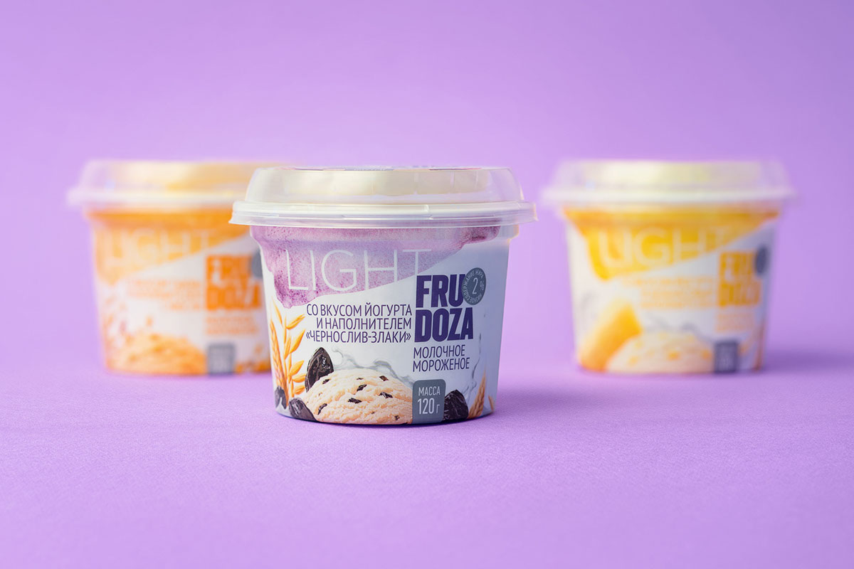充滿健康味道的FRUDOZA Light- 低熱量冰淇淋包裝設(shè)計(jì)