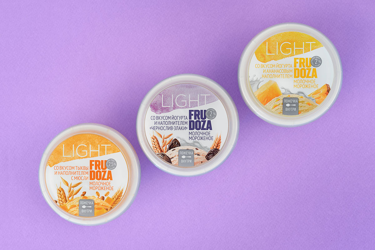 充滿健康味道的FRUDOZA Light- 低熱量冰淇淋包裝設(shè)計(jì)