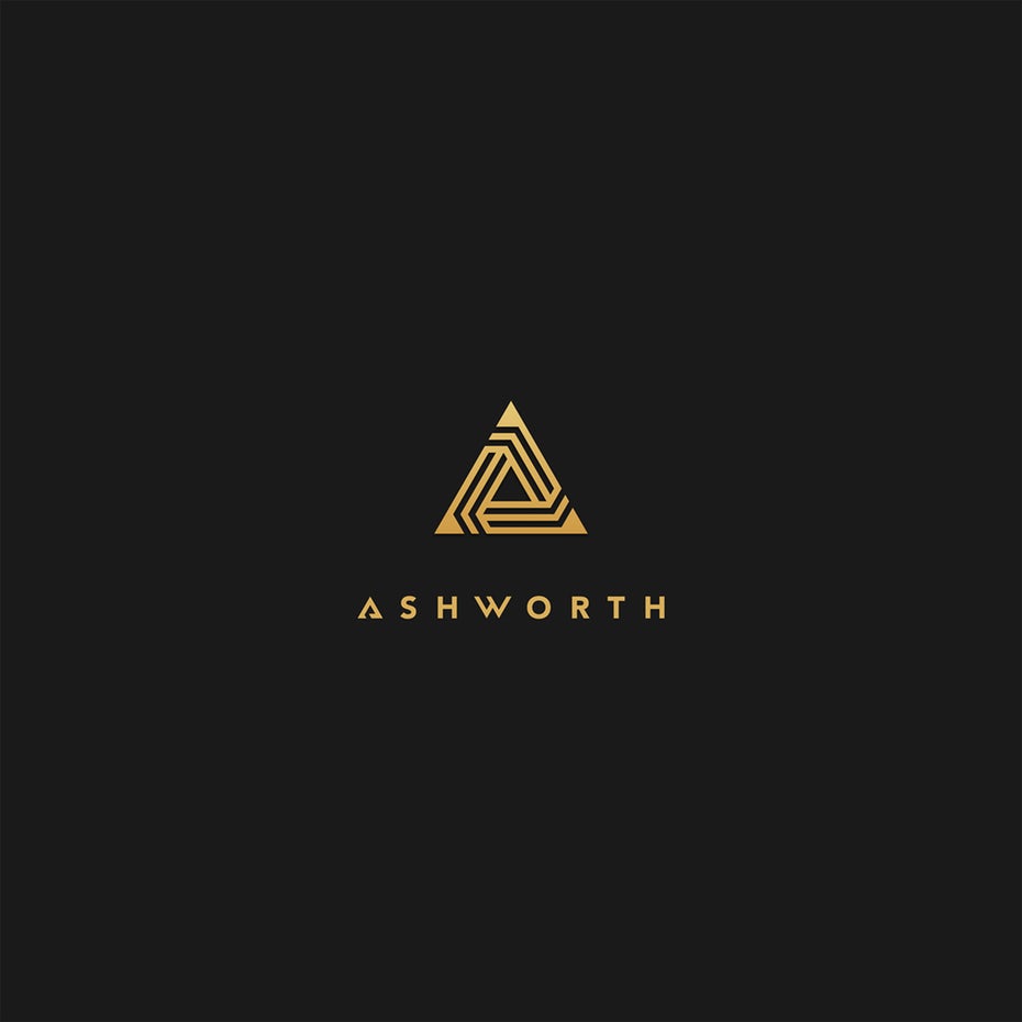 復(fù)雜幾何風(fēng)三角形logo設(shè)計-上海logo設(shè)計公司