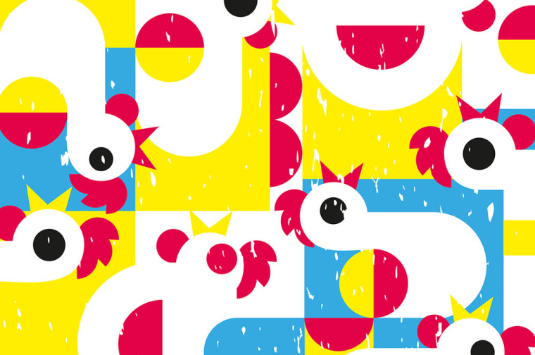 Cocoro快餐廳雄雞吉祥物設計-上海餐飲品牌VI形象設計公司