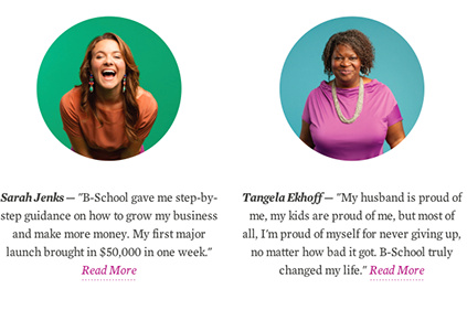 優(yōu)秀電商網(wǎng)站設(shè)計(jì)的11個(gè)重要提示-使用社會(huì)證明-學(xué)校推薦照片