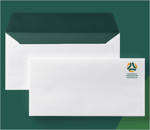 澳大利亞足球聯(lián)合協(xié)會推出新標志設計-vi設計-信封信紙設計