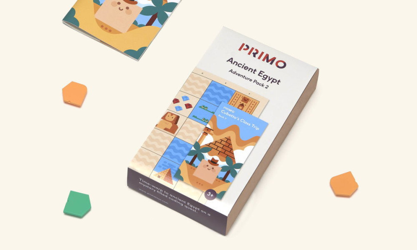 PRIMO玩具品牌積木包裝設(shè)計(jì)，展現(xiàn)了積木圖案與天然木材品質(zhì)