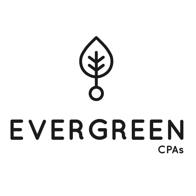 優(yōu)雅的單黑色logo設(shè)計-常青CPAs葉子logo設(shè)計