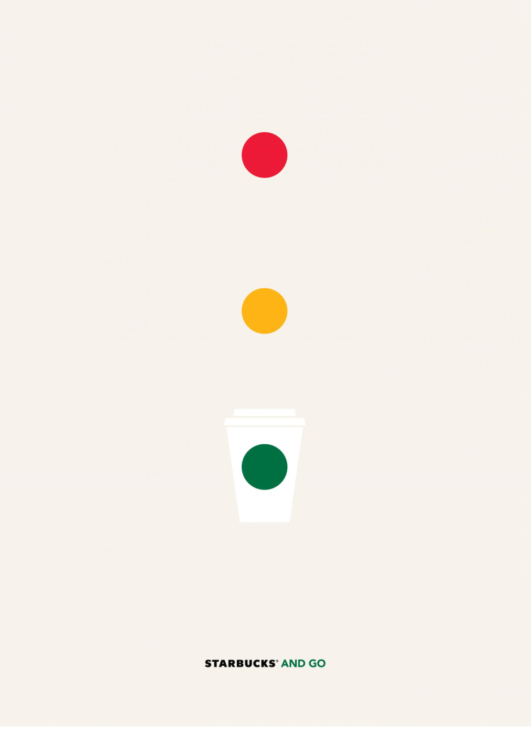 巴西Rai廣告公司為星巴克創(chuàng)作的“圖標(biāo)”篇平面創(chuàng)意廣告-星巴克和去 巴西Rai廣告公司為星巴克創(chuàng)作的“圖標(biāo)”篇平面創(chuàng)意廣告-星巴克和去