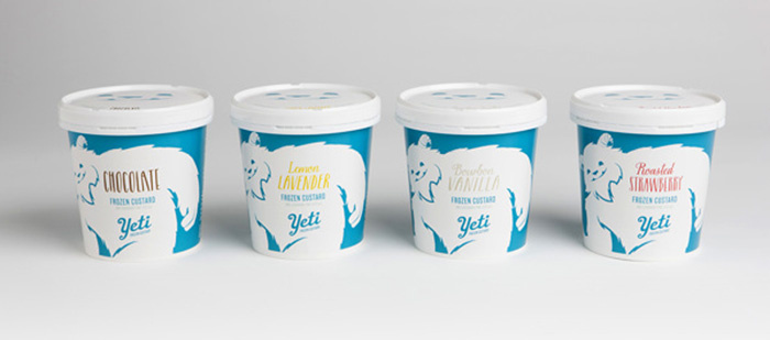 雪人冷凍蛋奶凍包裝設(shè)計(jì)“雪球熊”