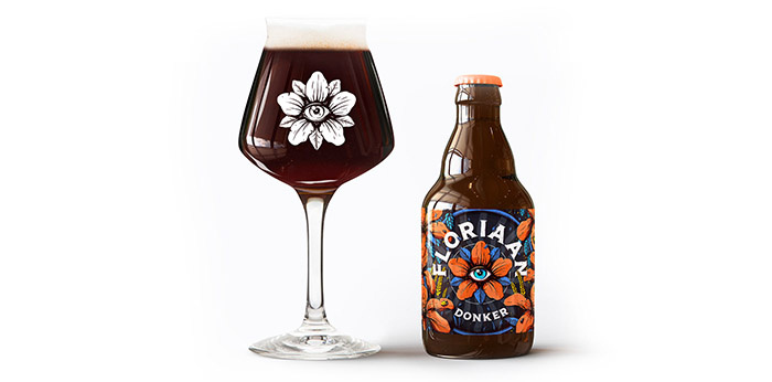 Floriaan精釀啤酒包裝標(biāo)簽設(shè)計(jì)“萬(wàn)花筒花卉插畫篇”-上海包裝設(shè)計(jì)