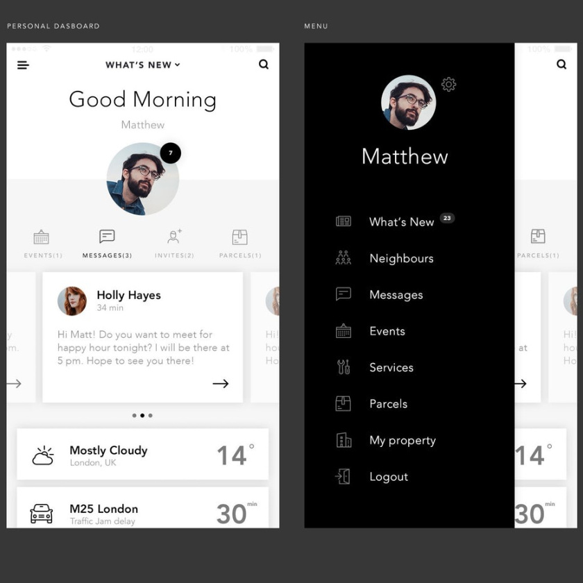 極簡主義網站和app設計-復雜的社區(qū)應用程序設計