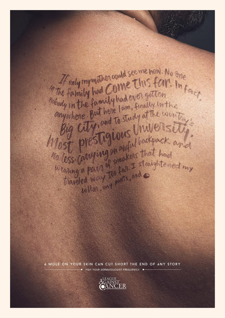 Y＆R廣告公司為聯(lián)盟反對(duì)癌癥設(shè)計(jì)的創(chuàng)意廣告賞析-上海廣告設(shè)計(jì)公司