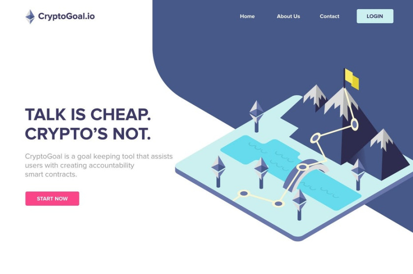 等距設(shè)計(jì)-CryptoGoal.io網(wǎng)頁設(shè)計(jì)