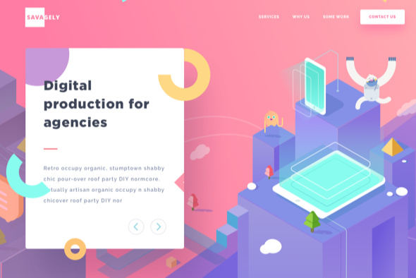 等距設(shè)計(jì)-Savagely網(wǎng)站設(shè)計(jì)