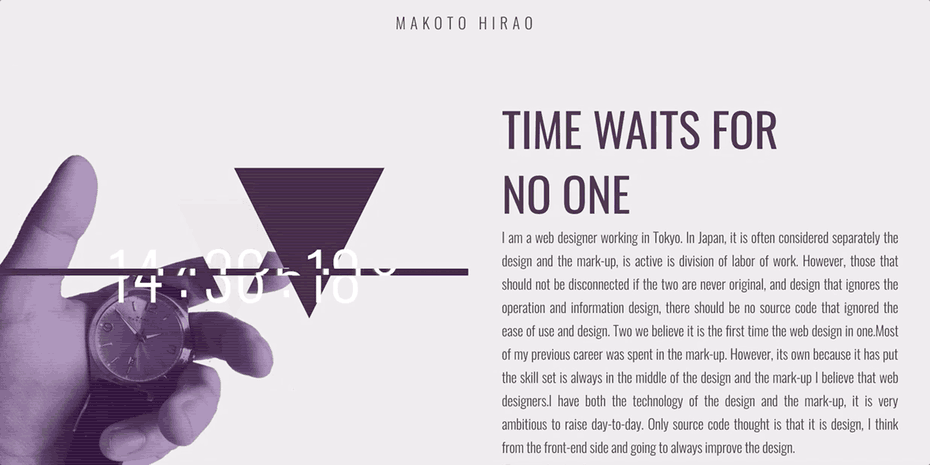 Makoto Hirao網(wǎng)頁設(shè)計