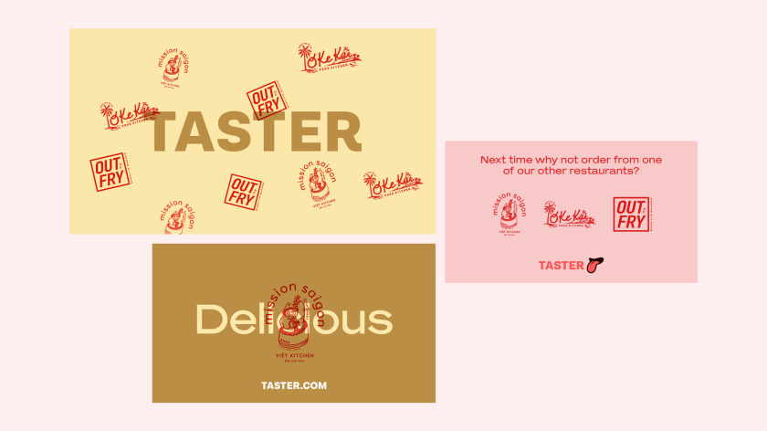 Taster外賣餐飲品牌logo設(shè)計(jì)與品牌vi形象設(shè)計(jì),一個(gè)大膽熱情的舌頭圖案 Taster外賣餐飲品牌logo設(shè)計(jì)與品牌vi形象設(shè)計(jì),一個(gè)大膽熱情的舌頭圖案