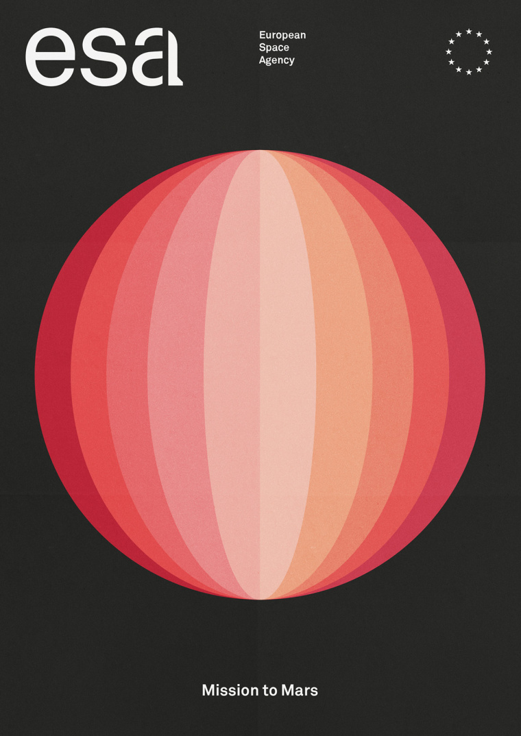 ESA歐洲航天局火箭logo設計與矢量彩色簡潔科幻天文插圖VI設計 ESA歐洲航天局火箭logo設計與矢量彩色簡潔科幻天文插圖VI設計