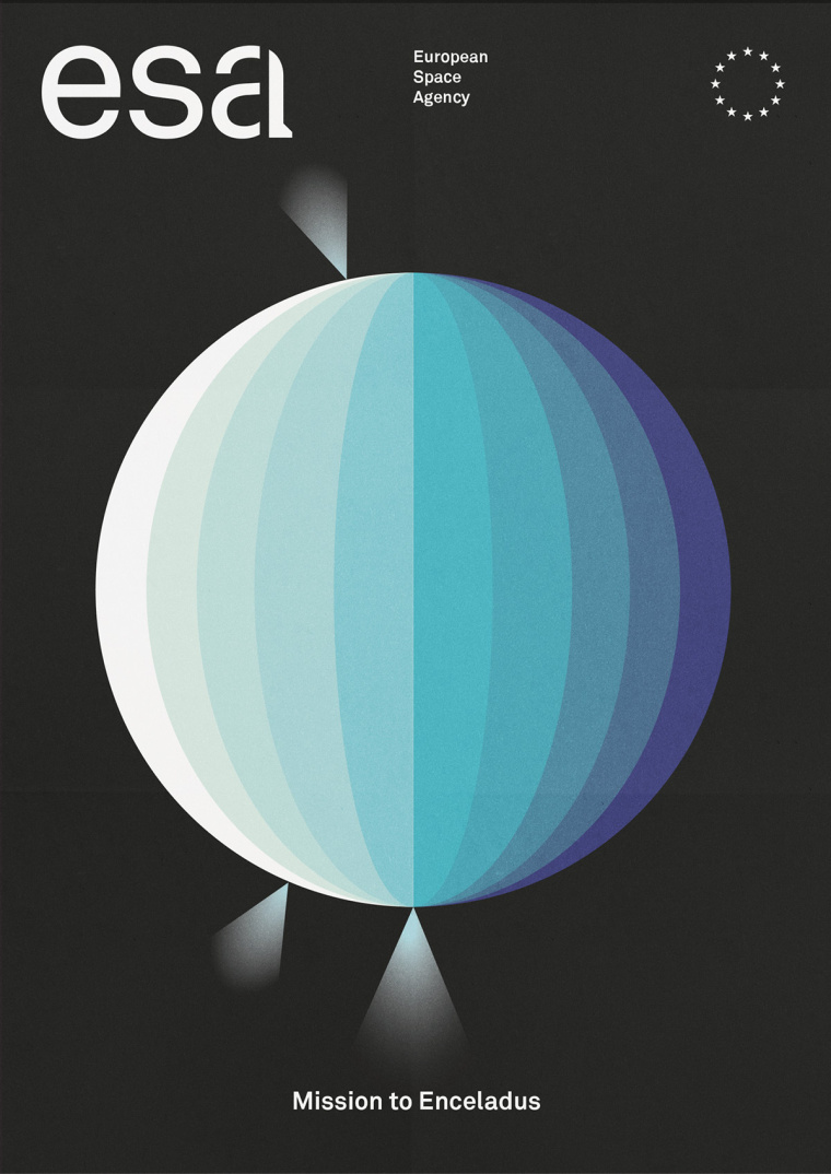 ESA歐洲航天局火箭logo設計與矢量彩色簡潔科幻天文插圖VI設計 ESA歐洲航天局火箭logo設計與矢量彩色簡潔科幻天文插圖VI設計