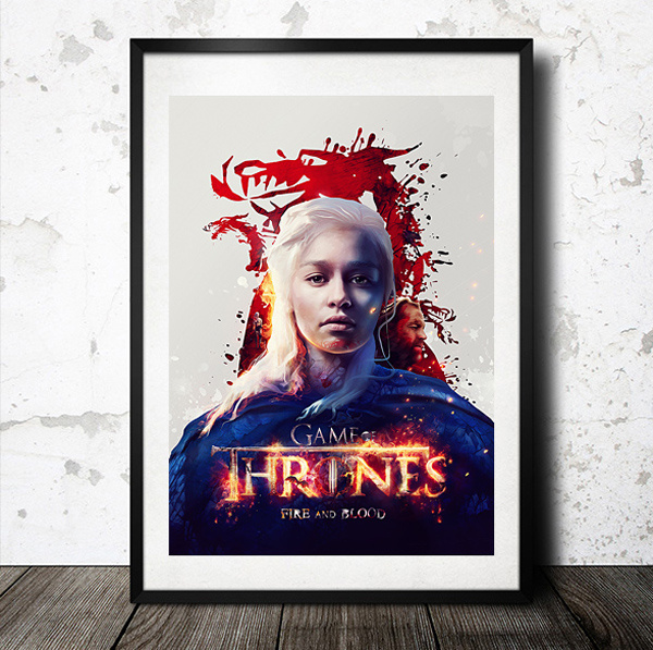 權(quán)力的游戲“火與血”的海報設(shè)計-上海廣告設(shè)計公司 權(quán)力的游戲“火與血”的海報設(shè)計-上海廣告設(shè)計公司