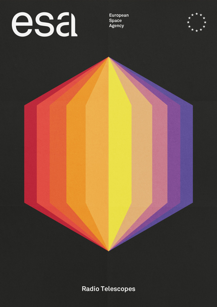 ESA歐洲航天局火箭logo設計與矢量彩色簡潔科幻天文插圖VI設計 ESA歐洲航天局火箭logo設計與矢量彩色簡潔科幻天文插圖VI設計