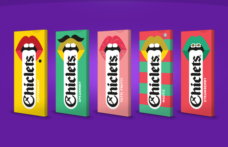 Chiclets 口香糖包裝設(shè)計(jì)“大嘴長舌頭篇”-上海包裝設(shè)計(jì)公司欣賞