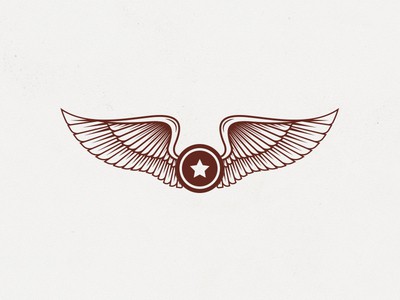  翅膀和盾牌logo設(shè)計(jì)